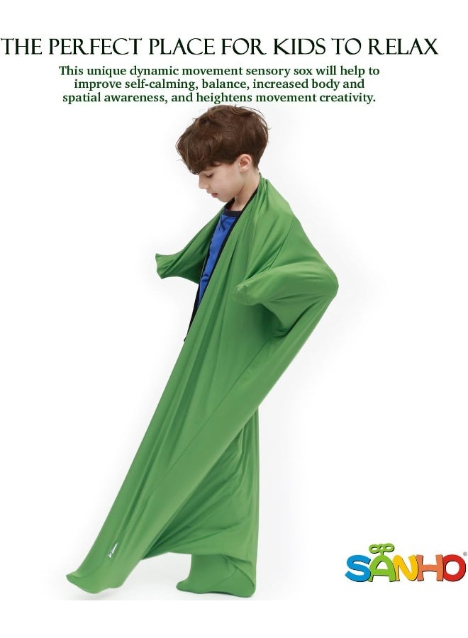 SANHO Dynamic Movement Sensory Sox - Updated Version, Large, 9-12 Years Old, 56''LX28''W Green - Image 2